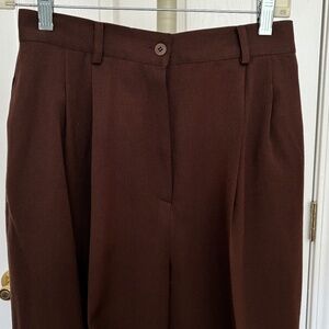 Vintage Preview Collection Brown 100% Wool Pants 6